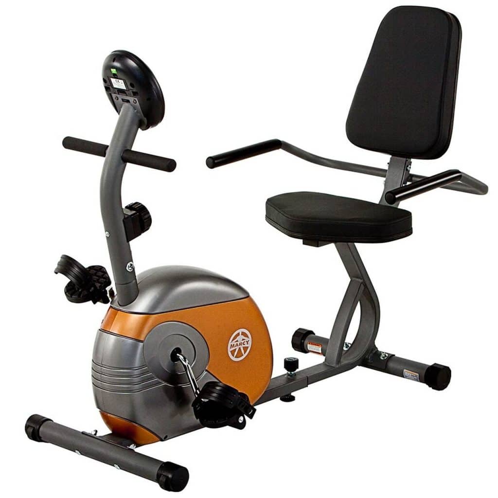 marcy recumbent exercise bike with resistance me-709